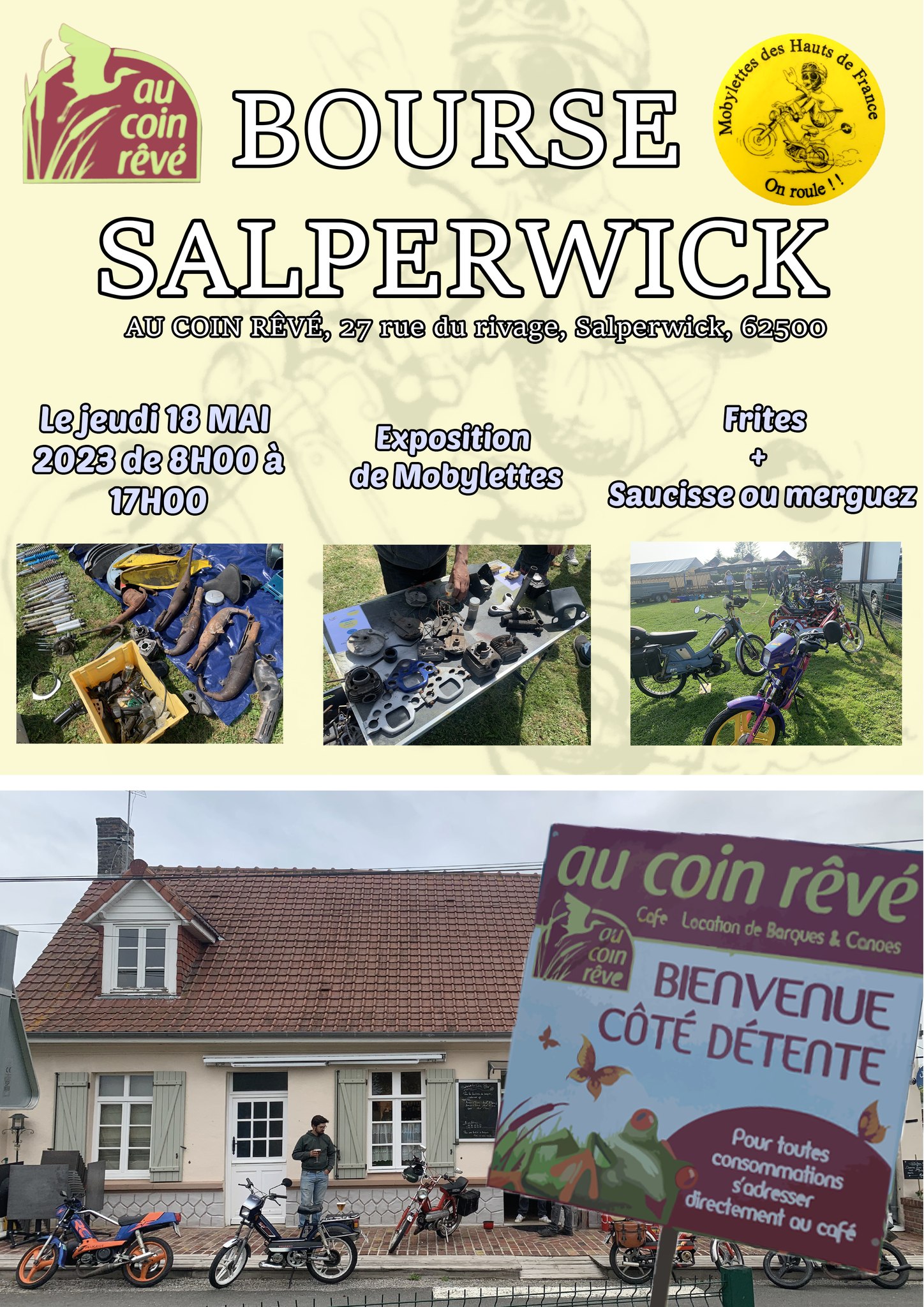 Bourse et exposition de Mobylettes a Salperwick